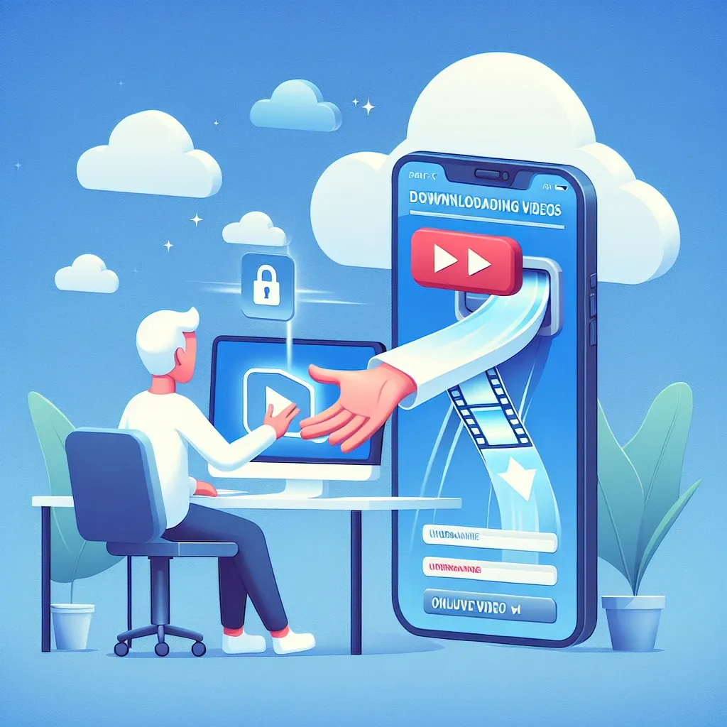 "Passo a passo para baixar vídeos do TikTok de forma fácil e segura, ilustrado com uma captura de tela do aplicativo TikTok e opções de download."